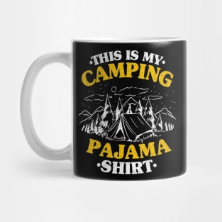 Funny Camper Kids Outdoor Jokes This Is My Camping Pajama Mug